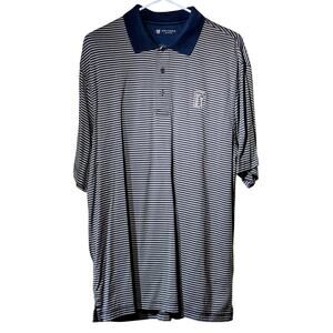Oxford Golf Blue Beige Stripe PGA Tour Mens' Size S